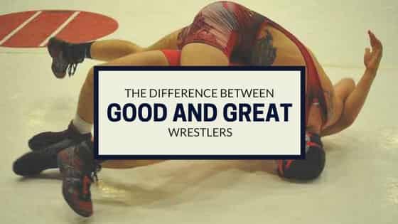 What makes Great Wrestlers Two Great Wrestlers battling on the mat